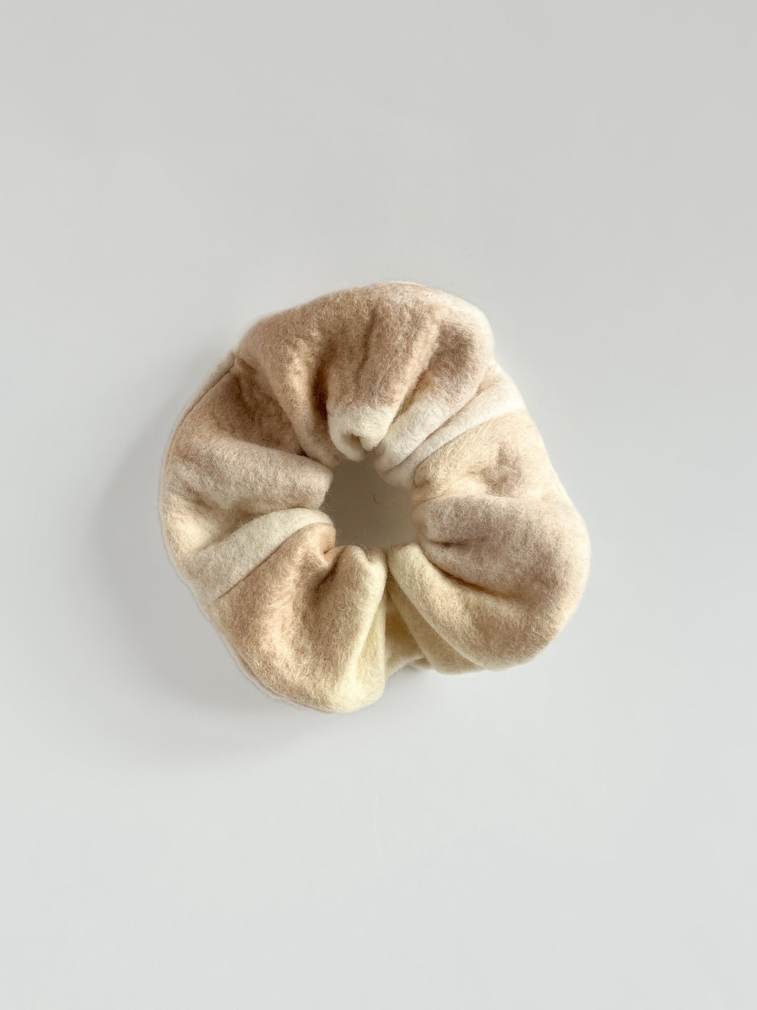 Felted scrunchie