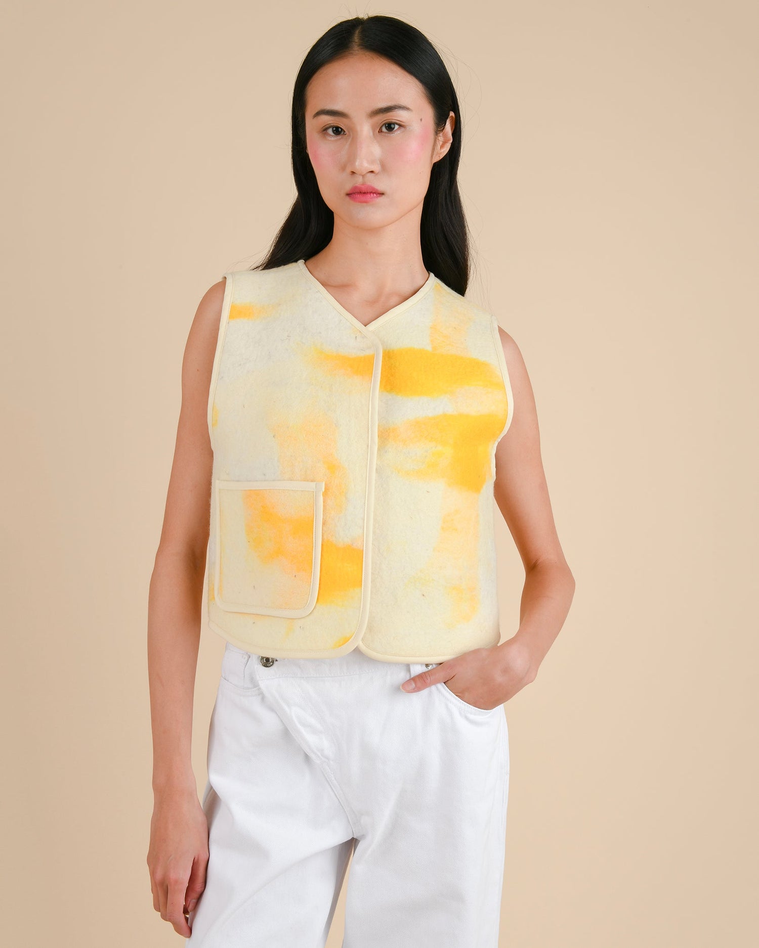 Jessi felted gilet - Women