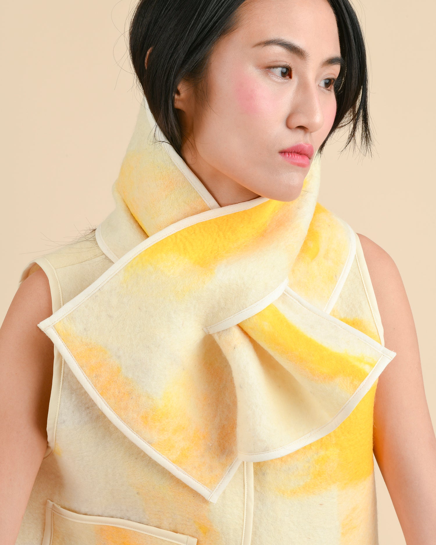 Blanket scarf - Felted