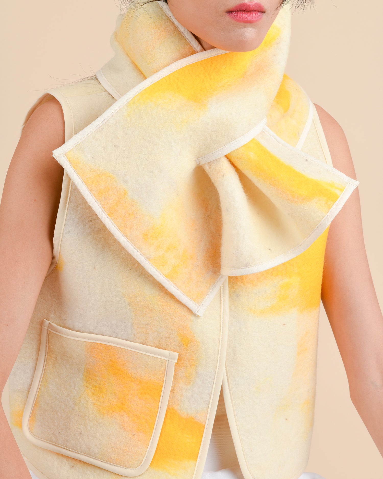 Blanket scarf - Felted