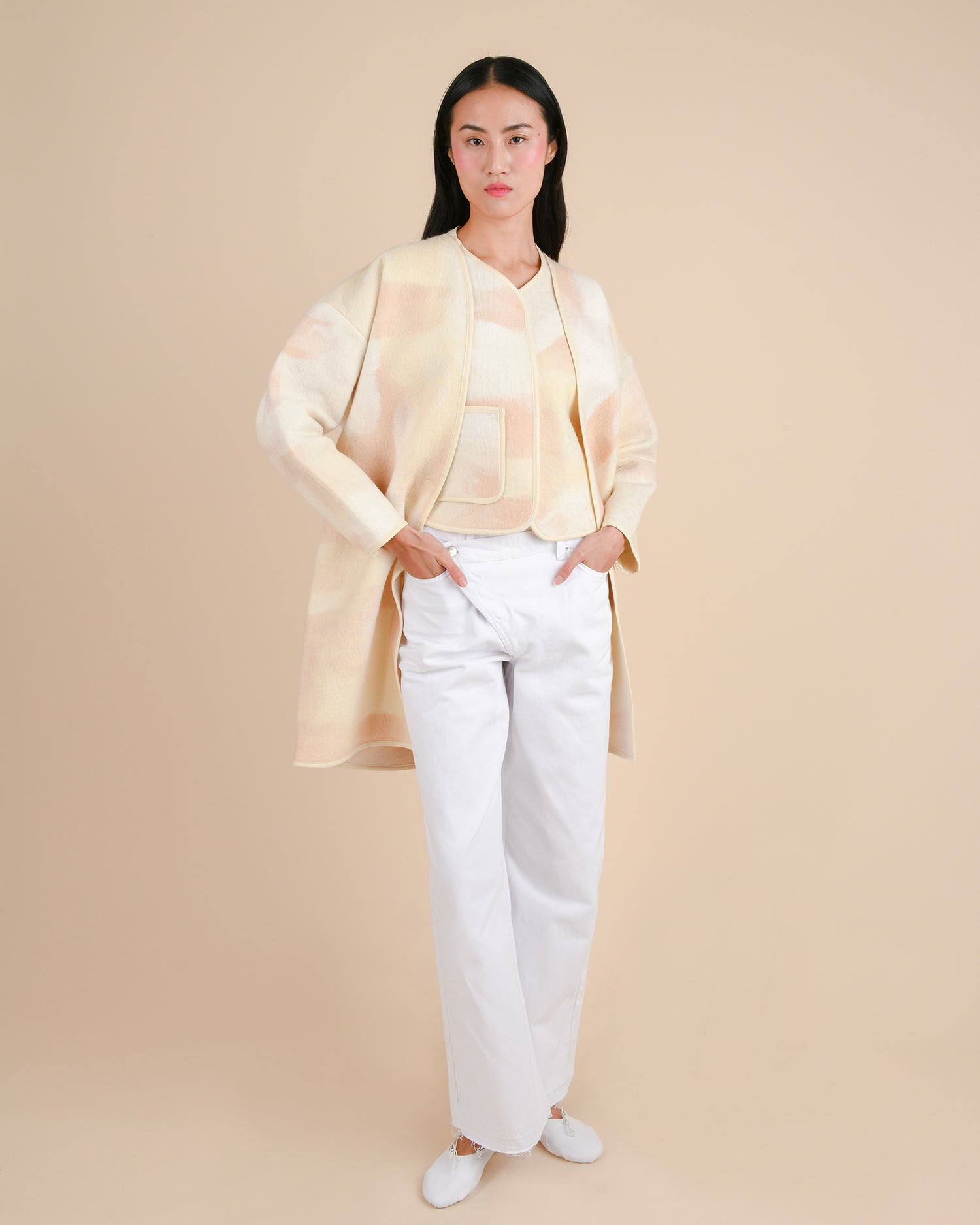 Blanket coat - Felted