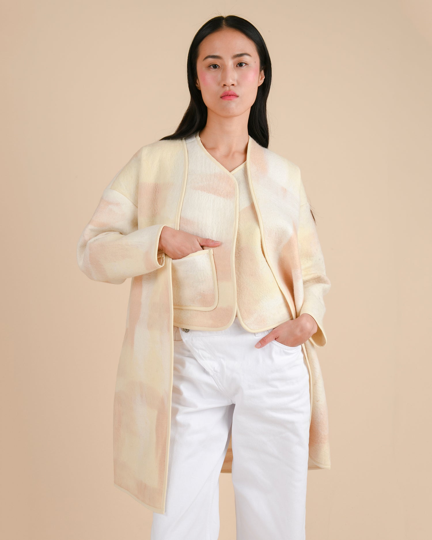 Blanket coat - Felted