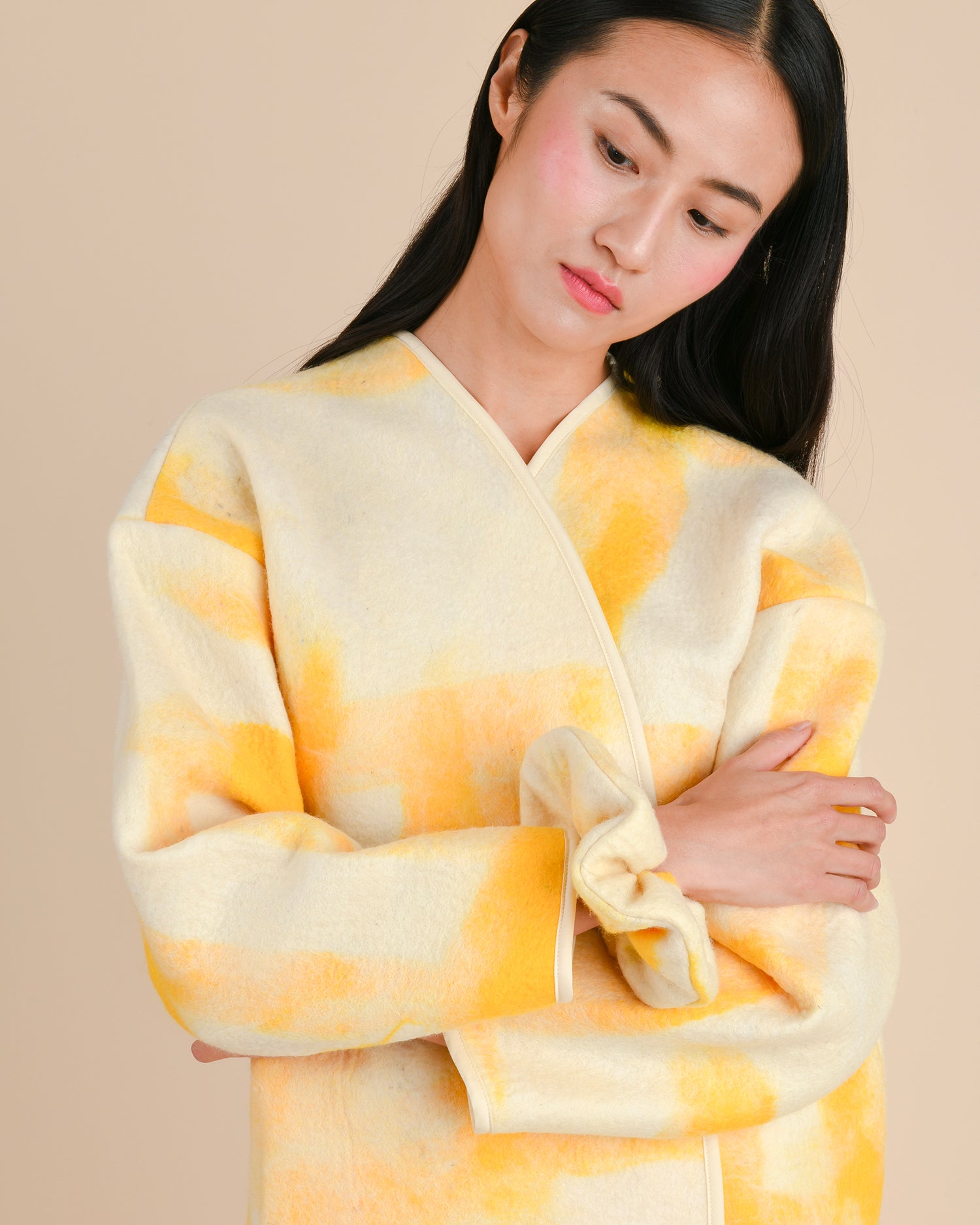 Blanket coat - Felted