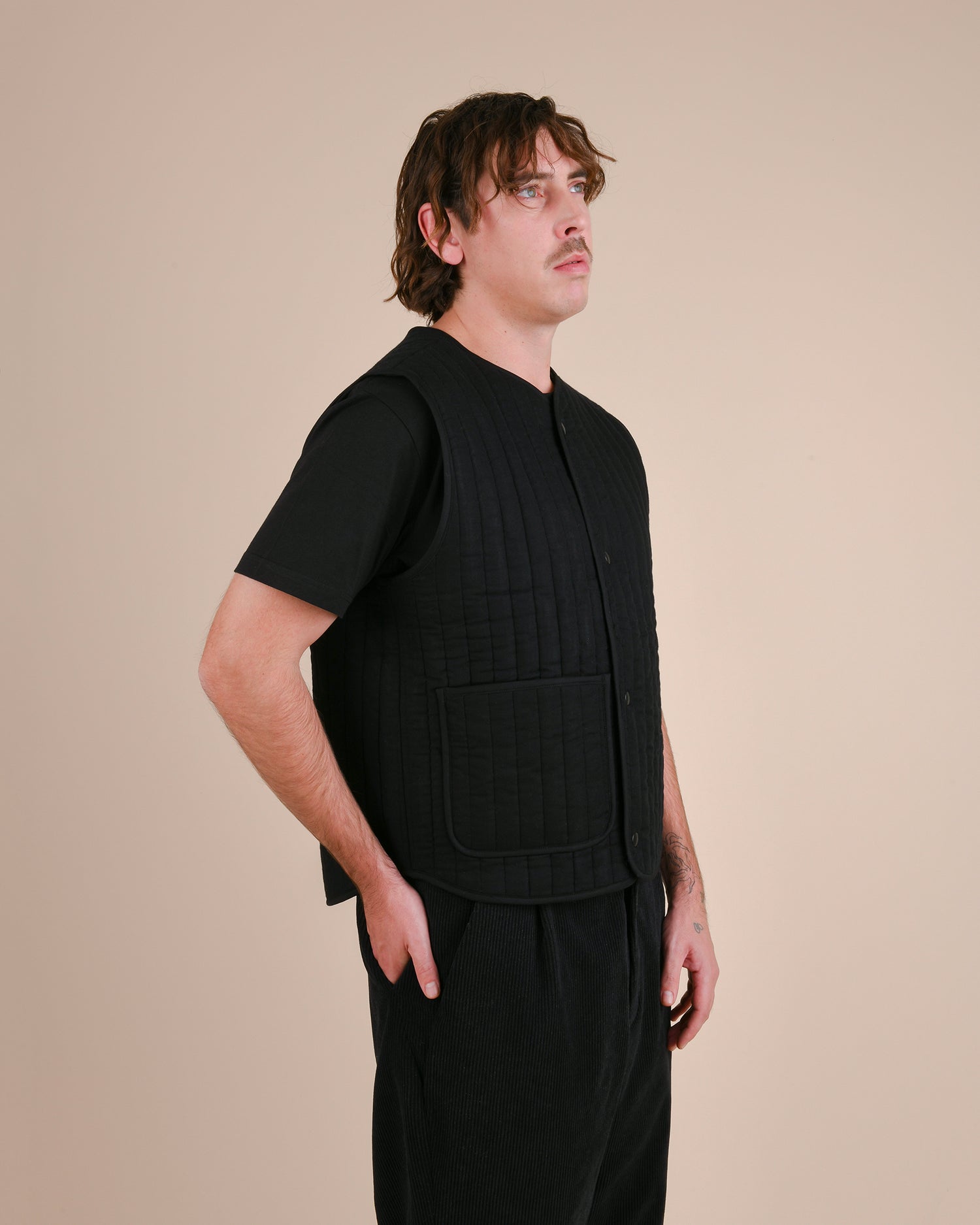 Jessi quilted gilet - Men