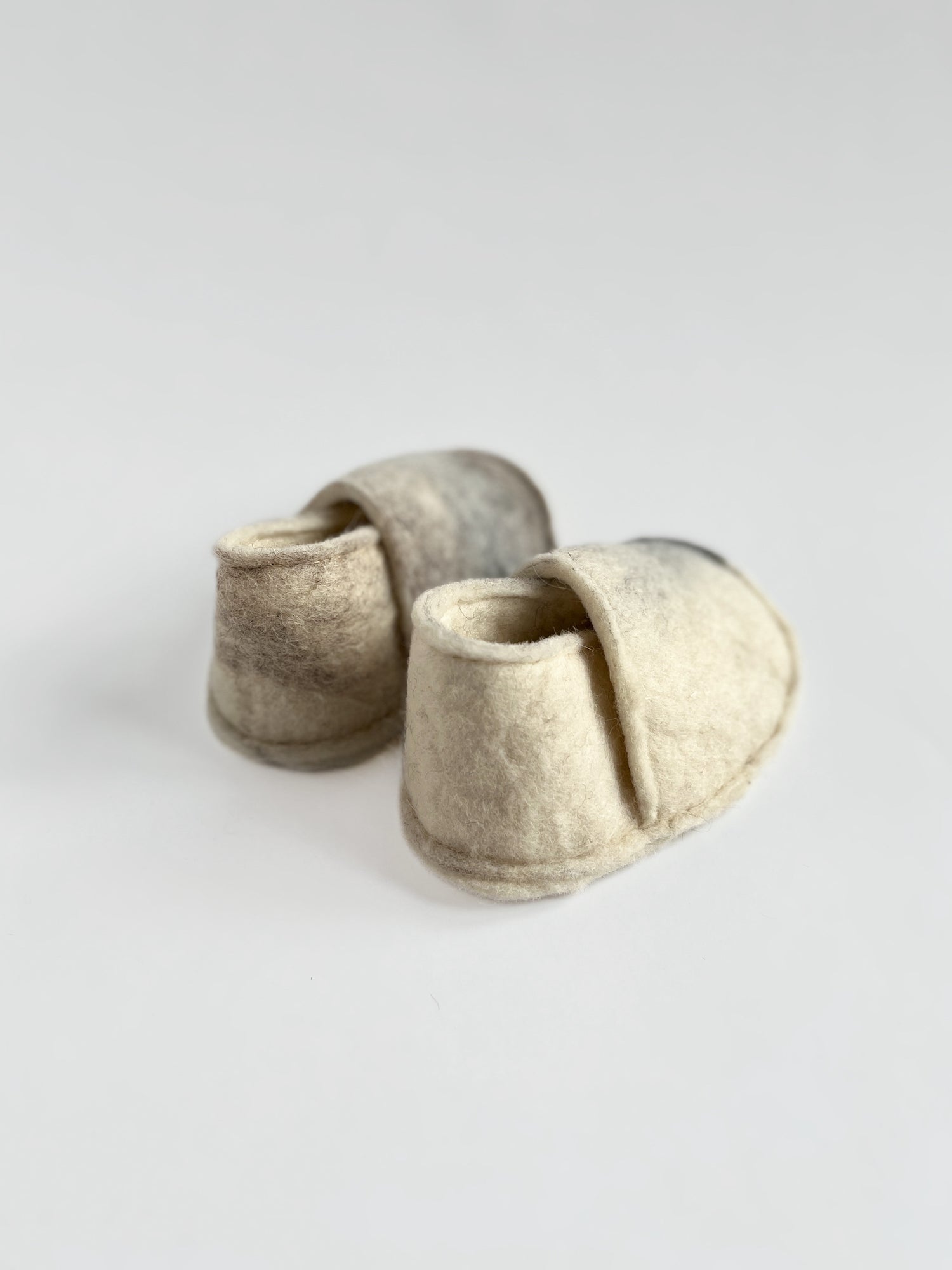 Felted baby slippers