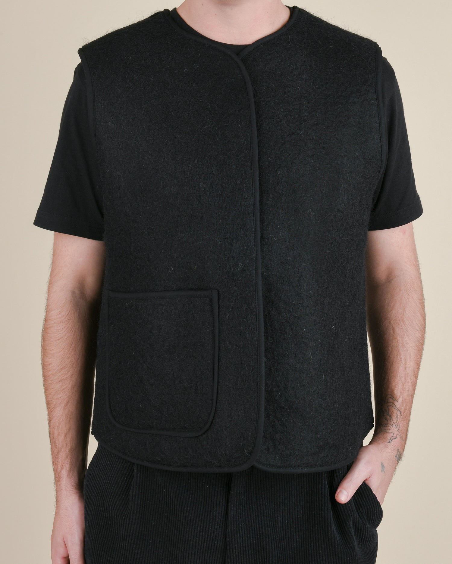 Jessi felted gilet - Men
