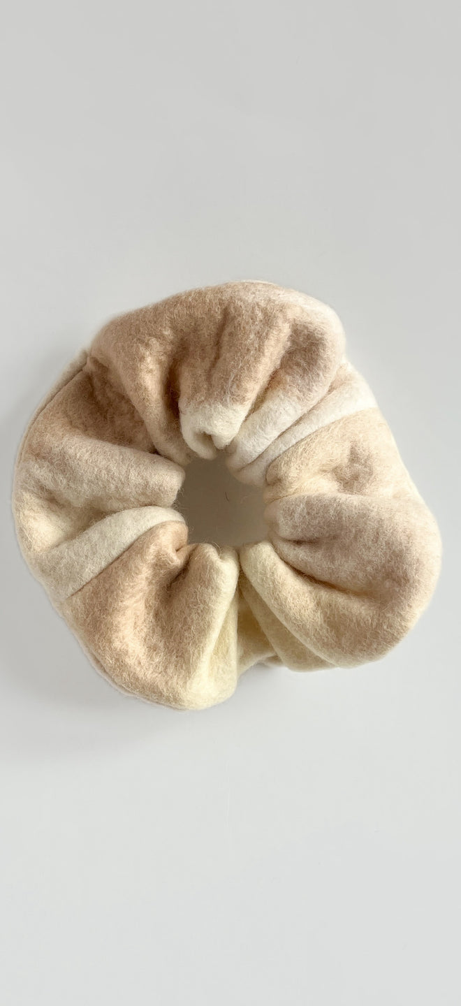 Felted scrunchie