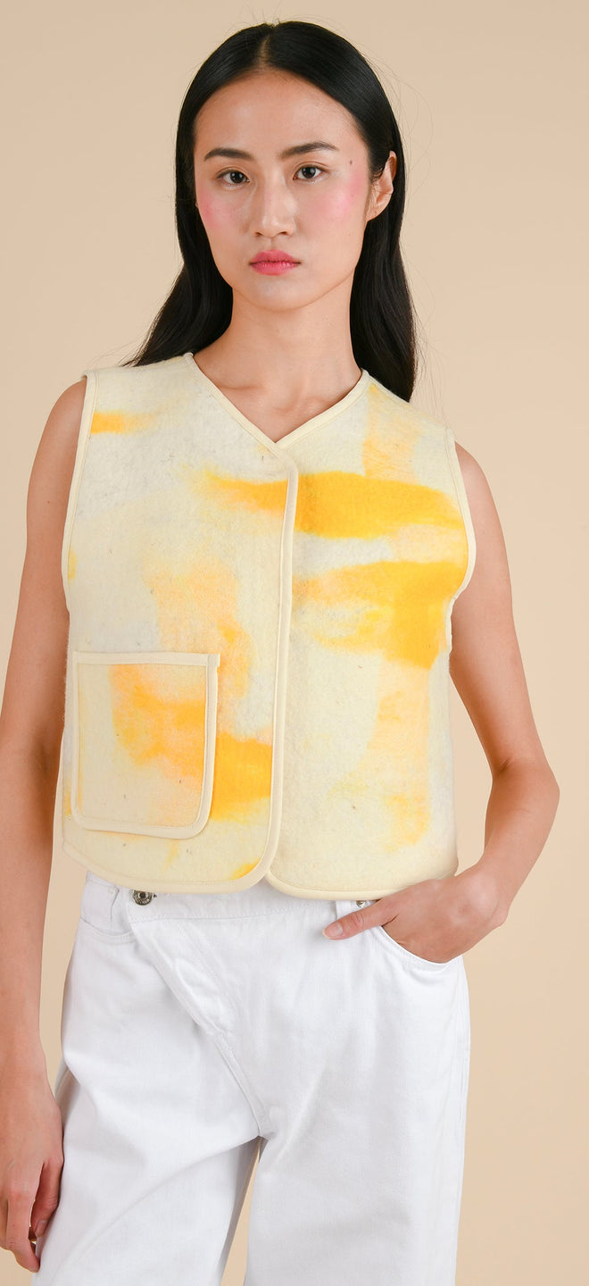 Jessi felted gilet - Women