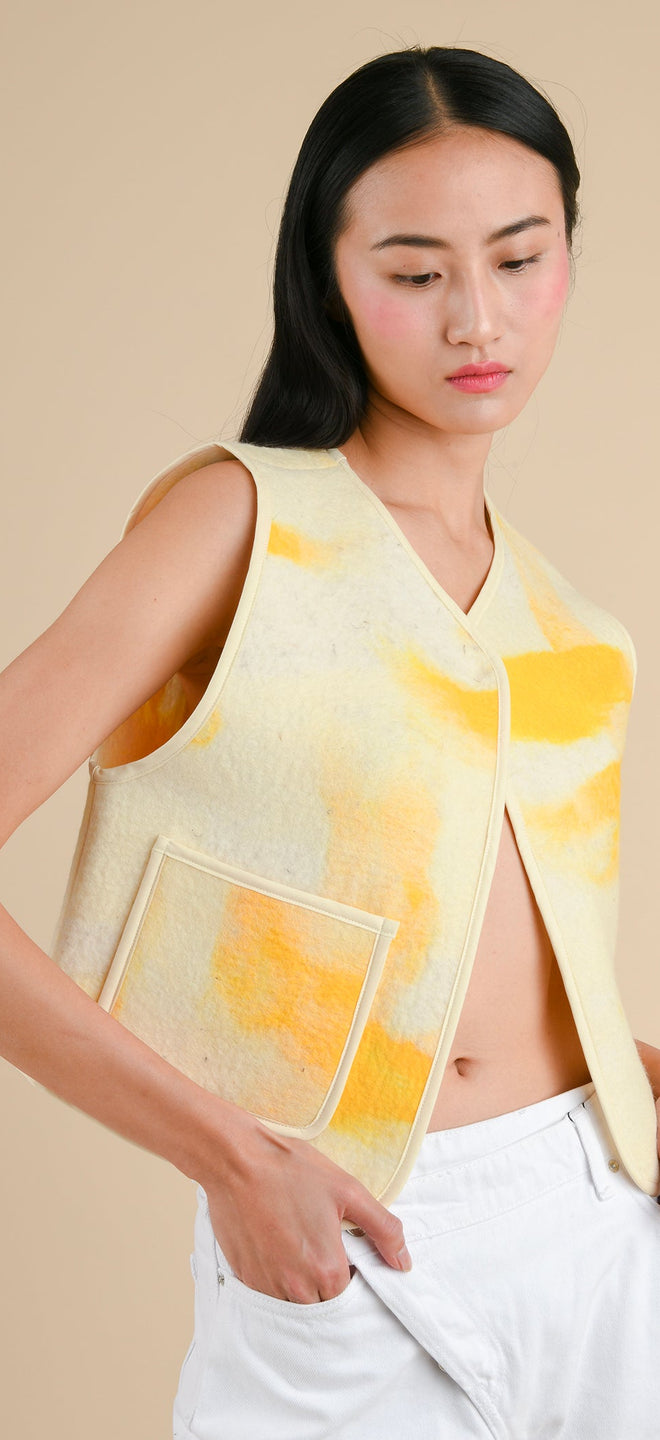 Jessi felted gilet - Women