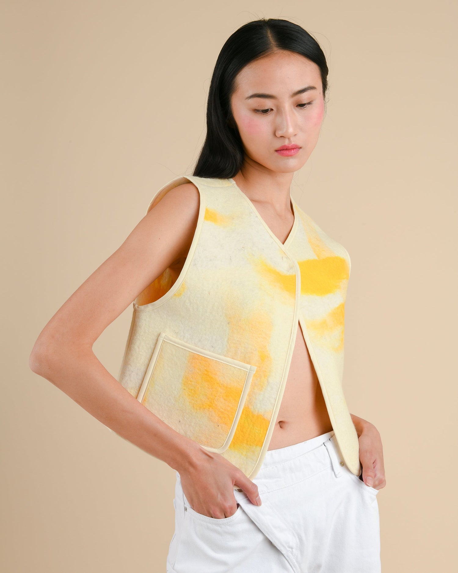 Jessi felted gilet - Women