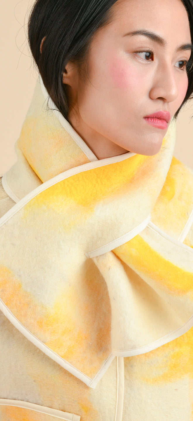 Blanket scarf - Felted