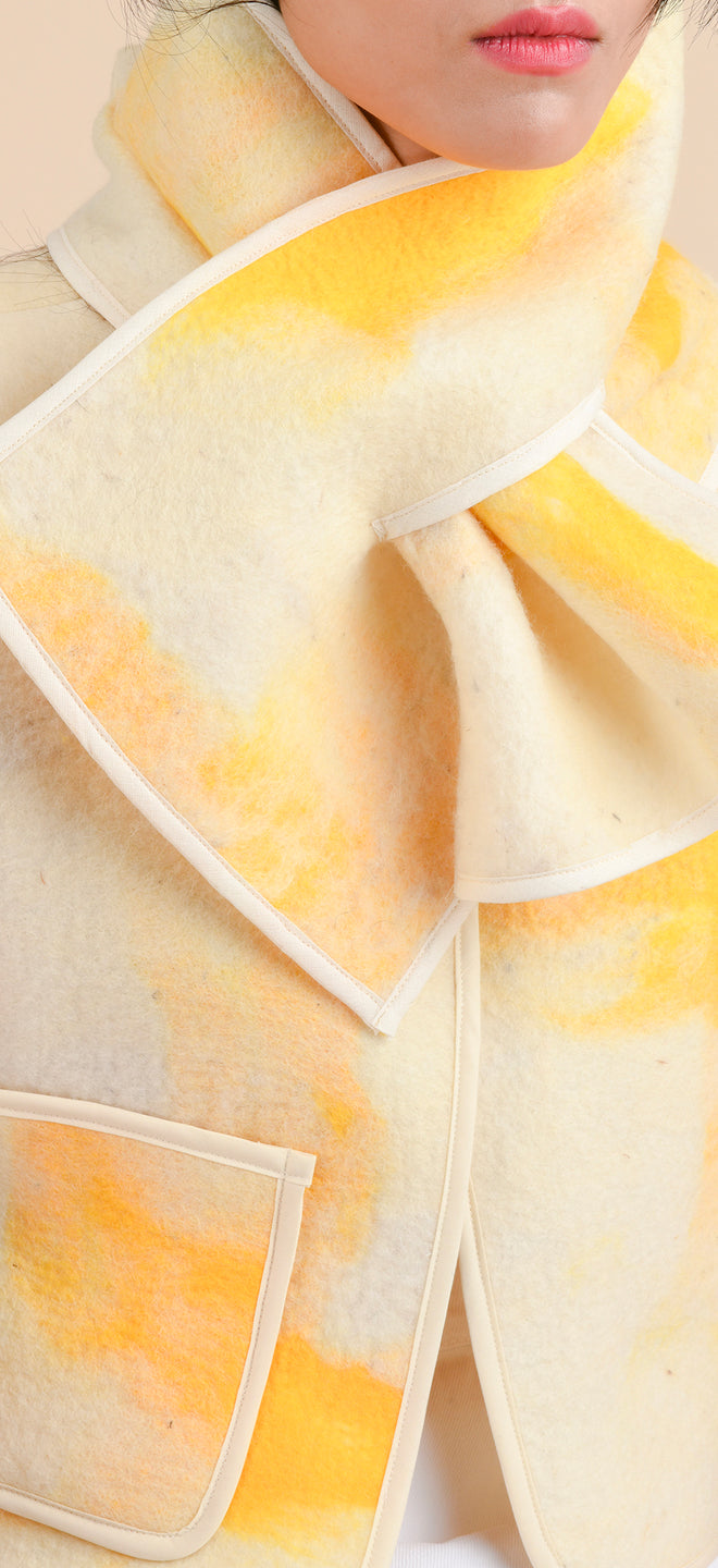 Blanket scarf - Felted