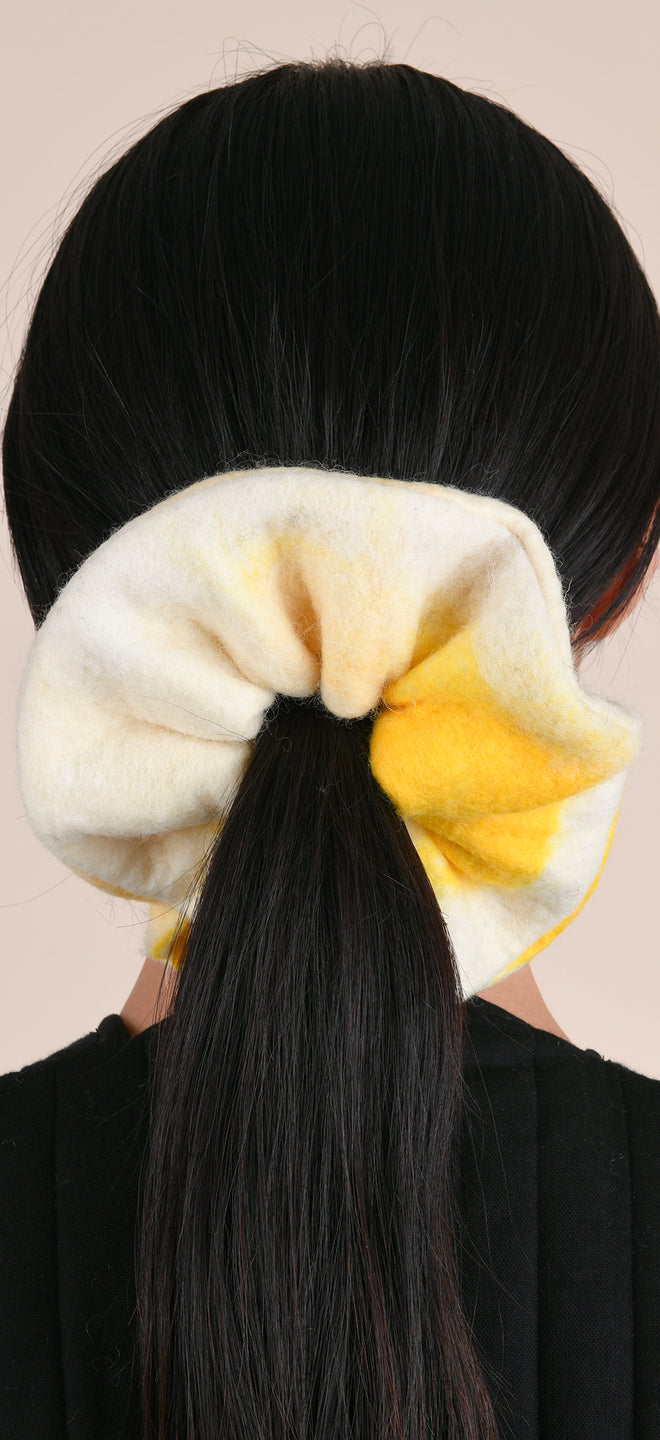 Felted scrunchie