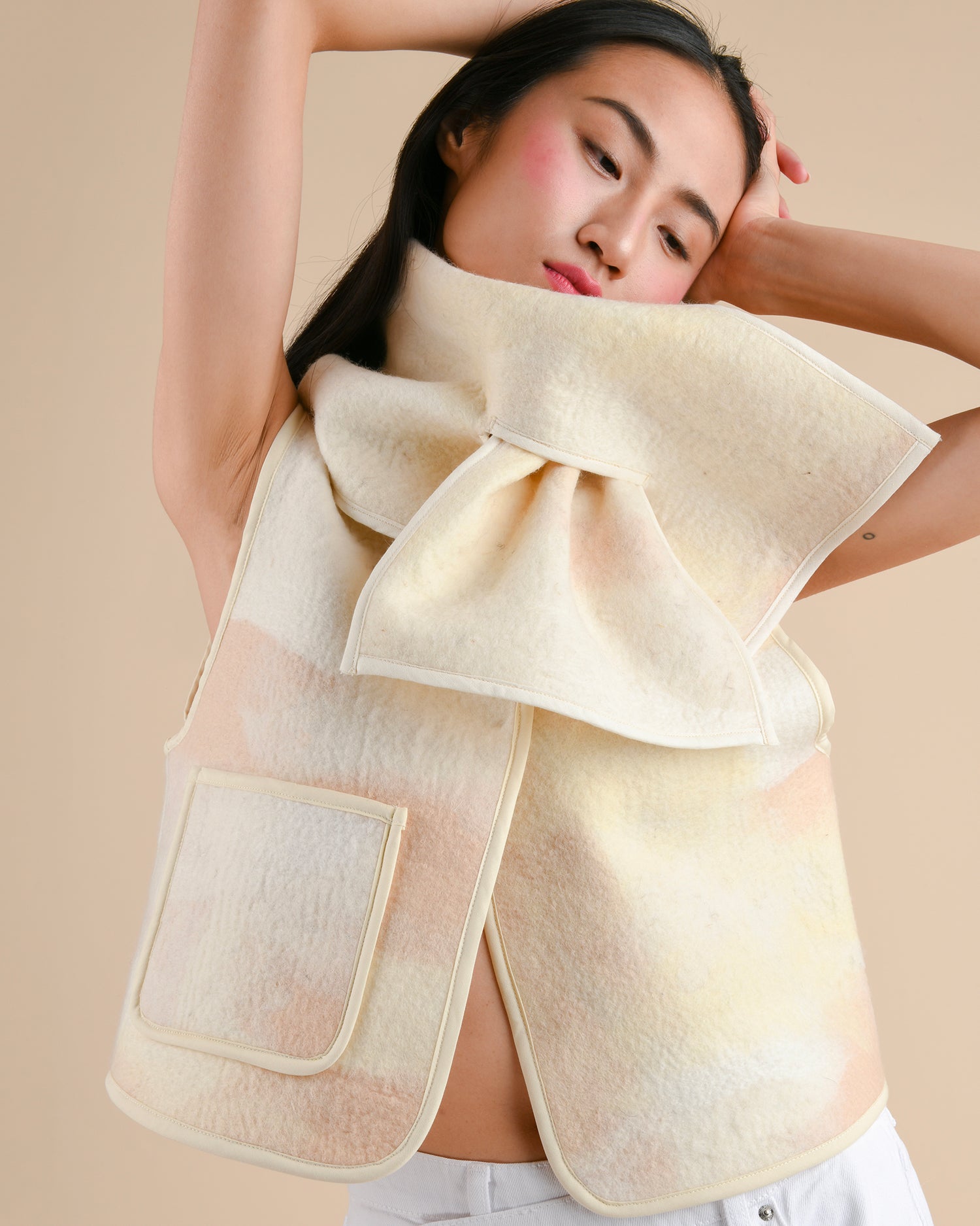 Blanket scarf - Felted