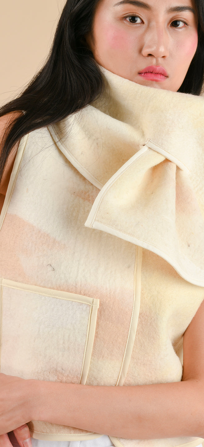 Blanket scarf - Felted