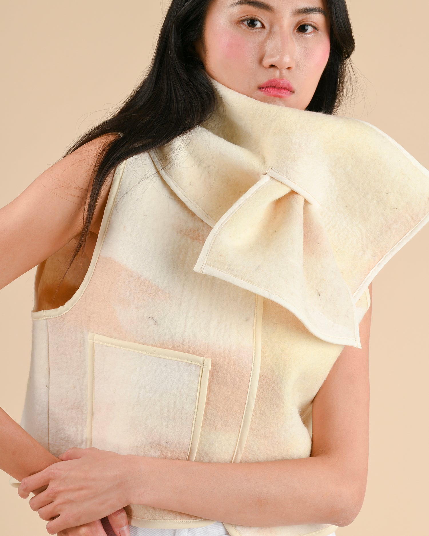 Blanket scarf - Felted