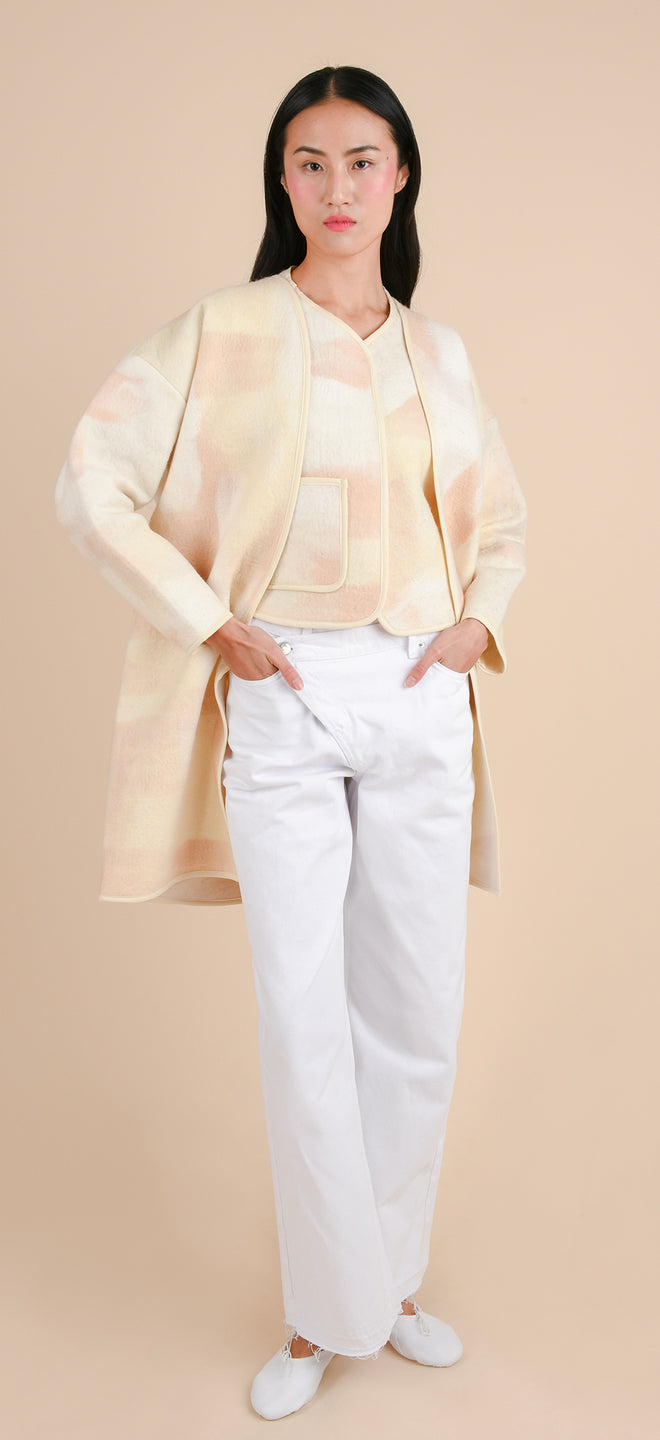 Blanket coat - Felted