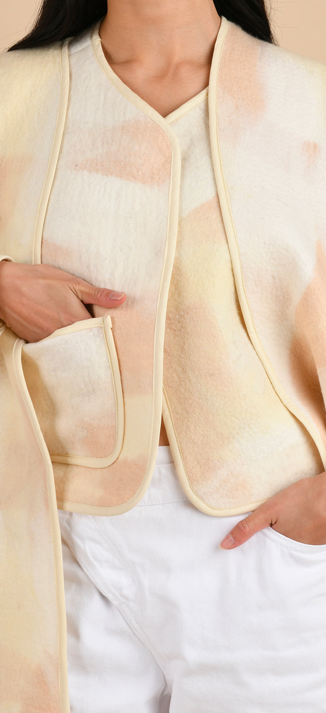 Blanket coat - Felted