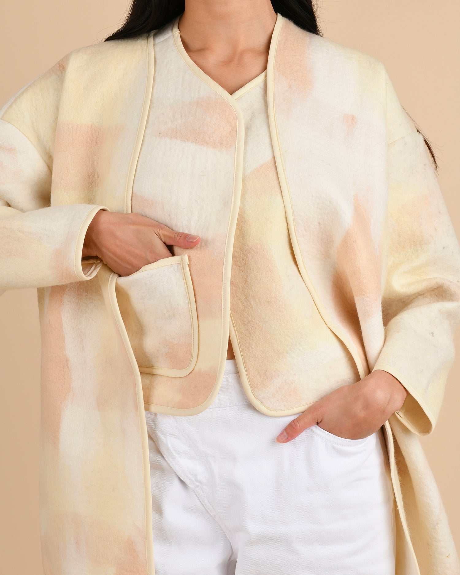 Blanket coat - Felted