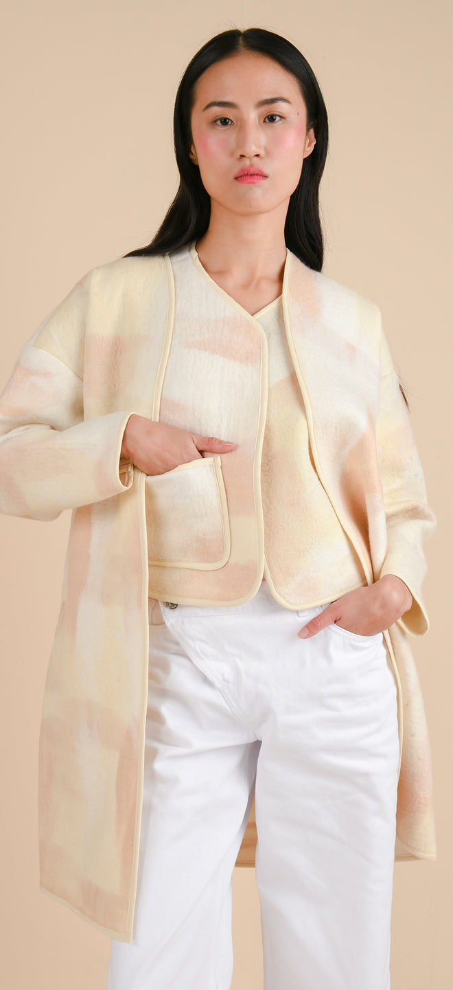 Blanket coat - Felted