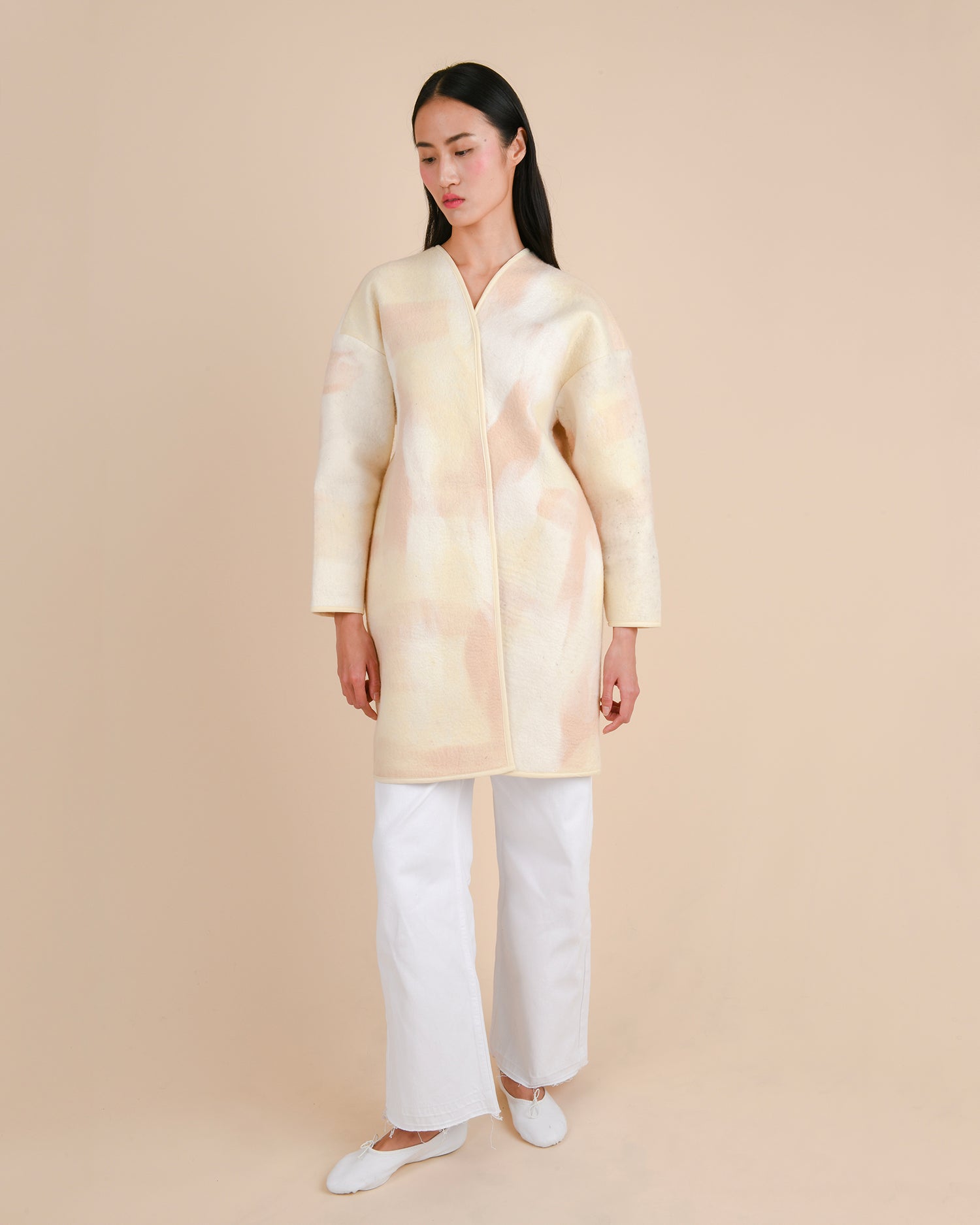 Blanket coat - Felted