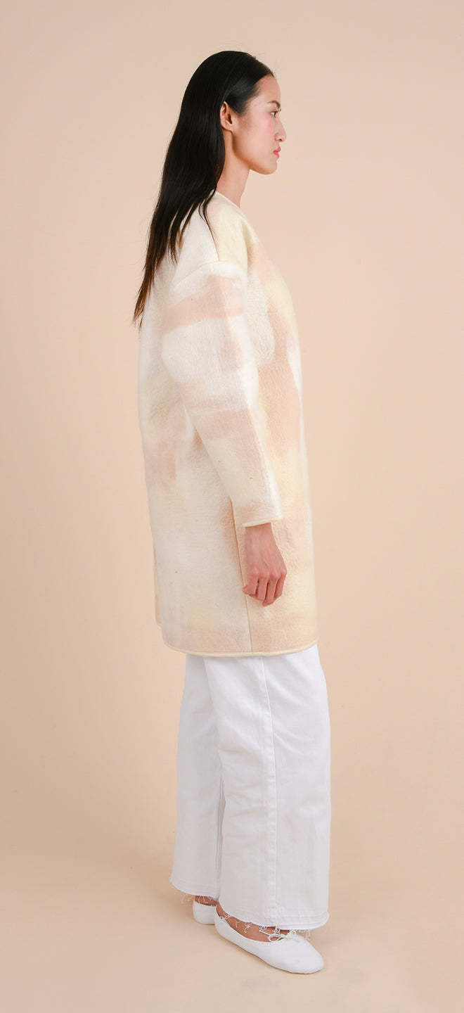 Blanket coat - Felted