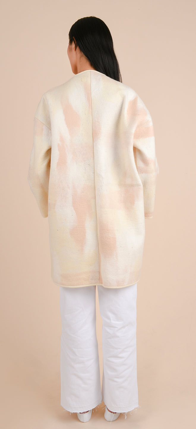Blanket coat - Felted