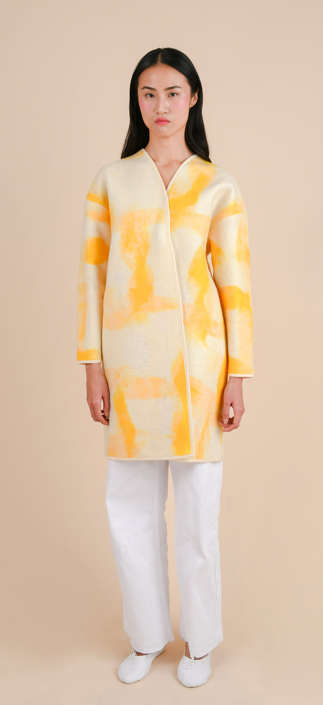 Blanket coat - Felted