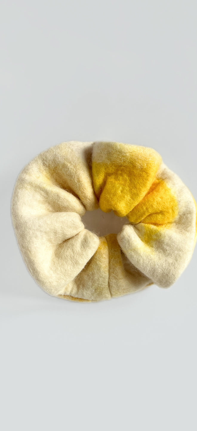 Felted scrunchie