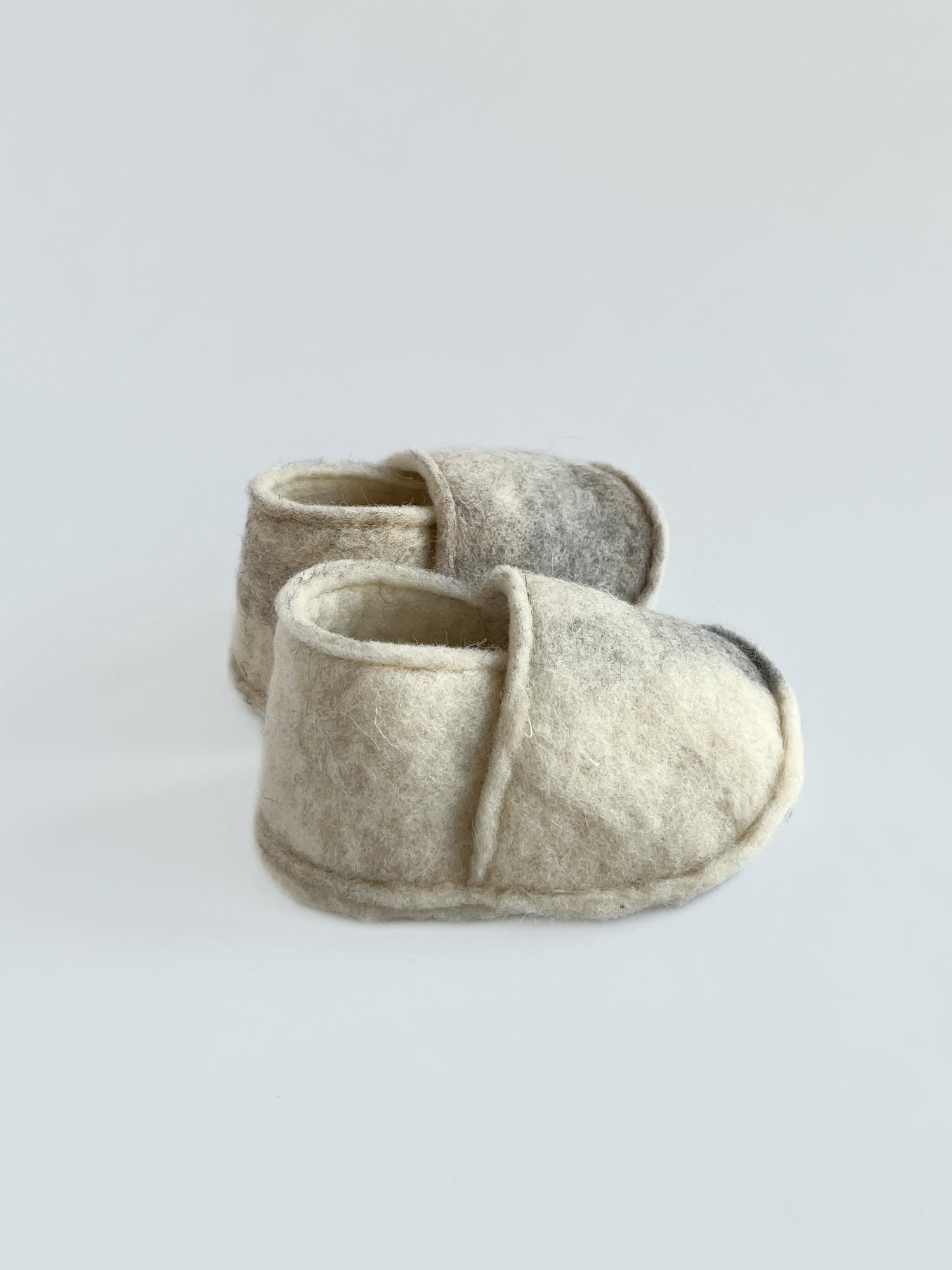 Felted baby slippers