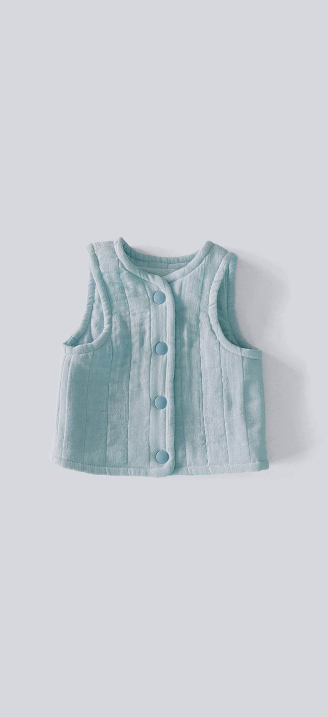 Baby quilted gilet