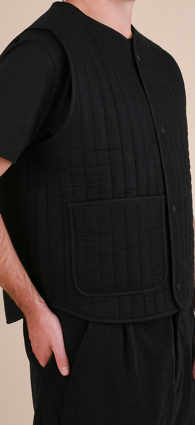 Jessi quilted gilet - Men